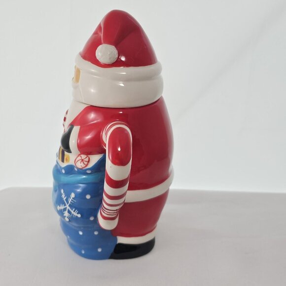 Temptations Christmas Santa Mug 24oz Blue bag holiday season gifts cocoa mocha - Picture 4 of 12